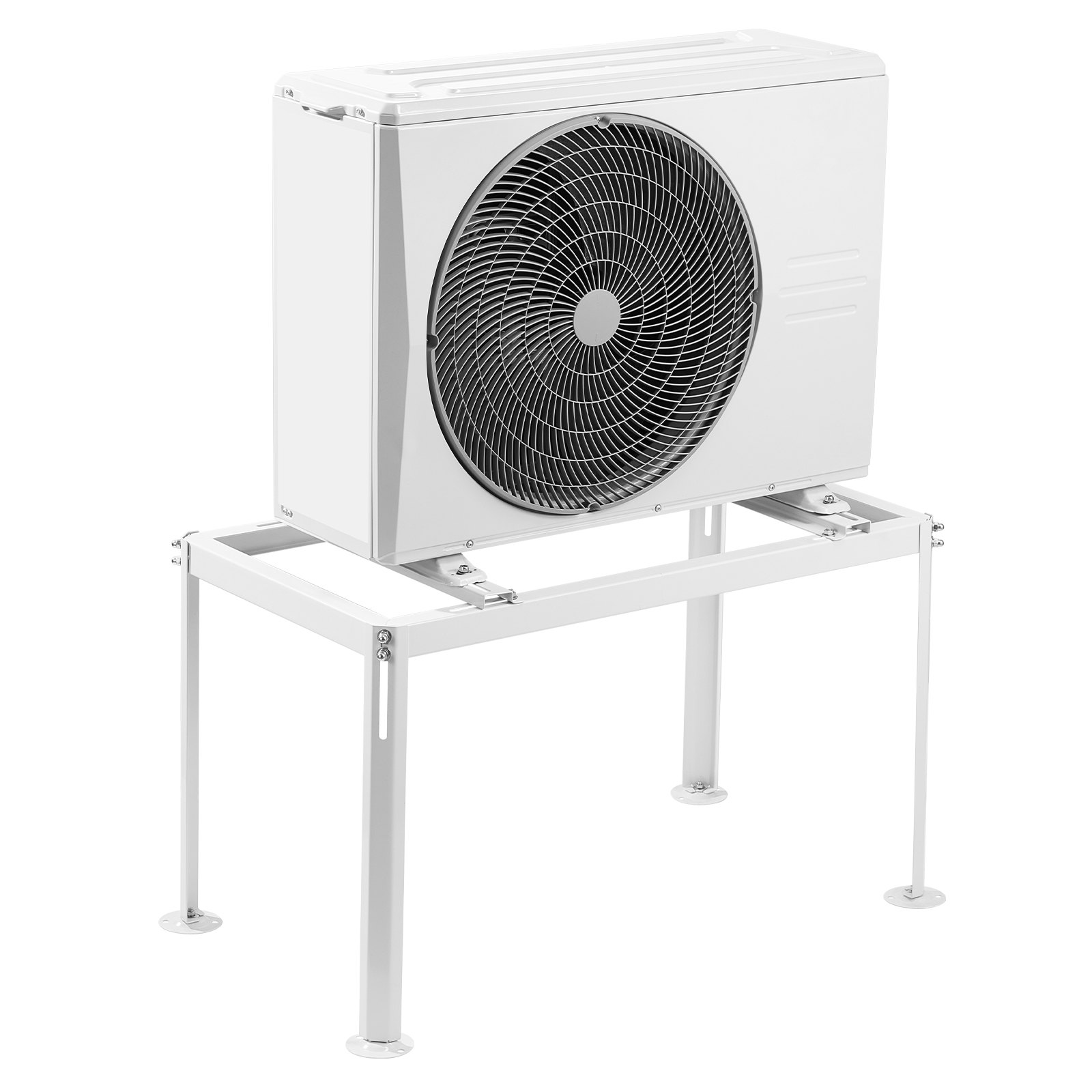 VEVOR Supporto da Terra Mini Split, Regolabile Antivibrazioni per Condizionatore d'Aria, Senza Condotti da 9000-36000 BTU, Pompa di Calore, Staffa di Base AC per Pavimento, Capacità Massima 300 kg