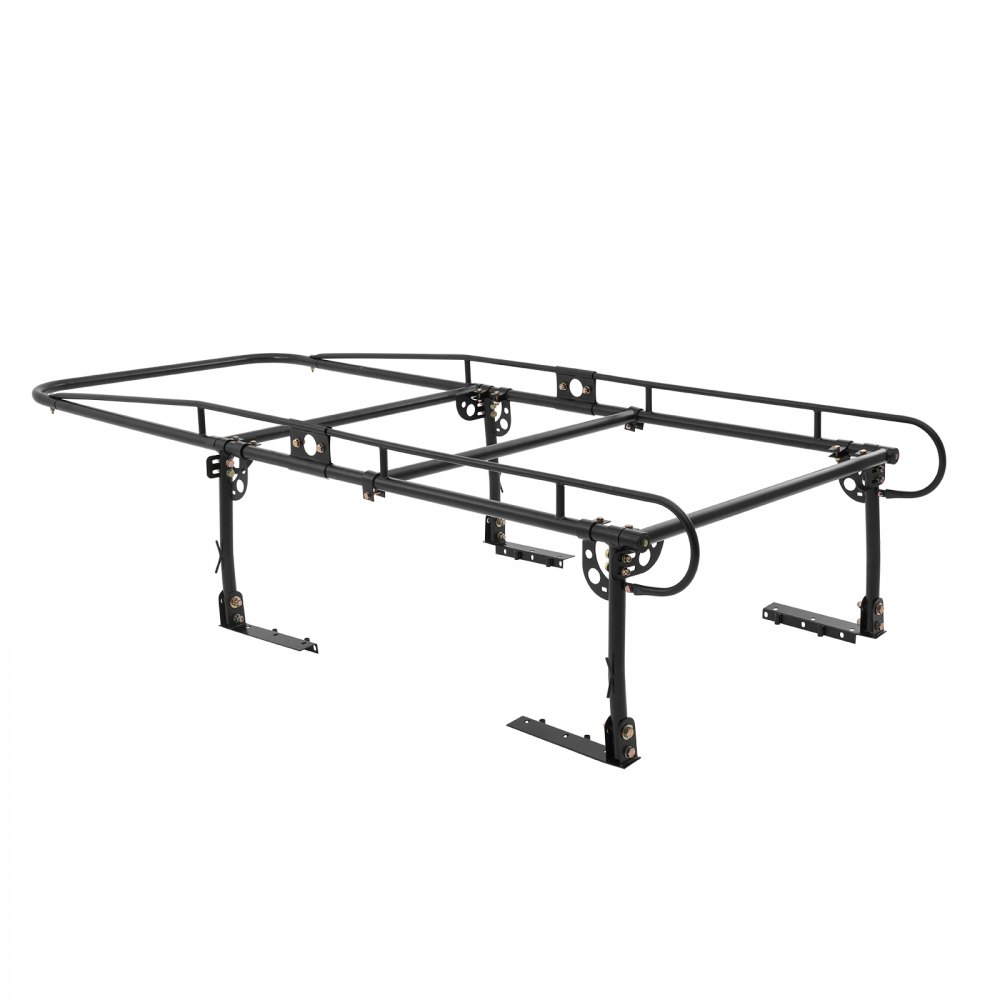 VEVOR Portabagagli per Camion, Scaffali Camion Capacità Carico 454 kg, Installazione Senza Foratura per Carichi Lunghi, Portapacchi da Tetto 110-160 cm Larghezza Regolabile per Kayak, Tavola da Surf