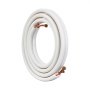 VEVOR 4876.8 mm Mini Split Piping Kit, 6.4 and 12.7 mm outer diameter, copper pipes and triple insulation, for air conditioning or heating pump units and HVAC with extensive accessories