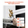 VEVOR Set di Tubi Mini Split da 15,2 m Tubo in Rame per Aria Condizionata con Diametro Esterno di 6,4 e 9,5 mm, Raccordi di Qualità Elevata, per Sistemi di Condizionamento Aria Mini Split HVAC