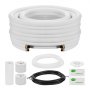 VEVOR Set di Tubi Mini Split da 15,2 m Tubo in Rame per Aria Condizionata con Diametro Esterno di 6,4 e 12,7 mm, Raccordi di Qualità Elevata, per Sistemi di Climatizzazione Mini Split HVAC