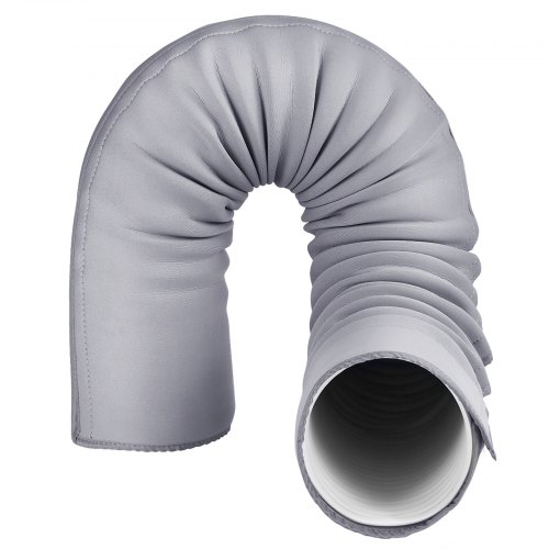 Copertura Tubo Condizionatore Aria, Copritubo Condizionatore con Fascia Elastica, Manicotto Isolato Protezione Solare Pieghevole per Tubi di Scarico CA da 5 e 5,9 Diametro Copertura Tubo Condizionatore Aria, Copritubo Condizionatore con Fascia Elastica, Manicotto Isolato Protezione Solare Pieghevole per Tubi di Scarico CA da 5 e 5,9 Diametro