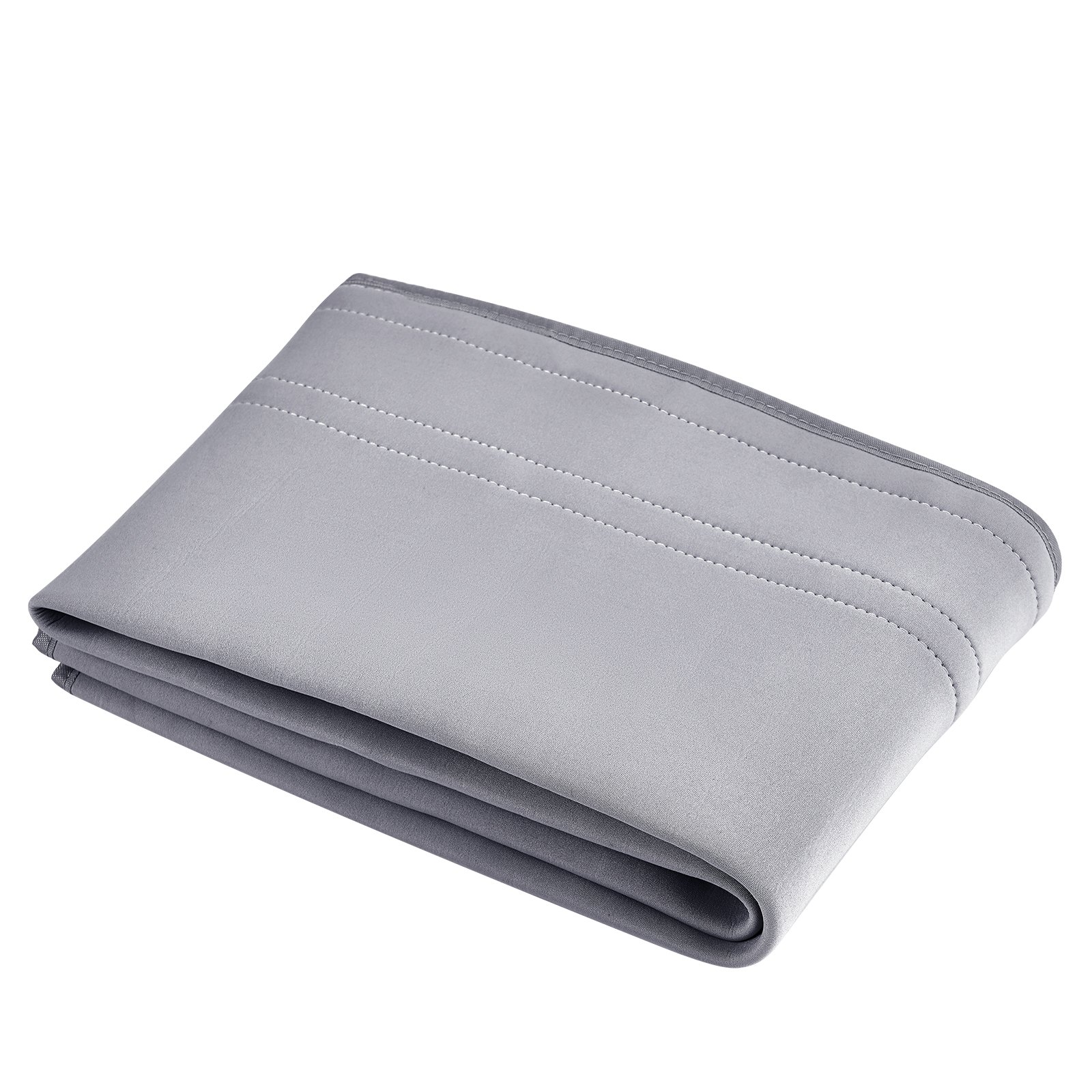 VEVOR Copritubo per Tubo Flessibile Portatile per Condizionatore d'Aria, Guaina Isolante per Tubi di Scarico da 12,7 e 14,9 cm di Diametro, con 2 Cinghie con Fibbia Regolabile, Grigio