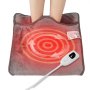 VEVOR Scaldapiedi Elettrico Riscaldato, Cuscinetto Riscaldante per Piedi in Flanella con Timer 6 Livelli di Calore Spegnimento Automatico per Schiena, Vita, 390 x 380 mm Scaldapiedi Frande Lavabile