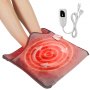 VEVOR Scaldapiedi Elettrico Riscaldato, Cuscinetto Riscaldante per Piedi in Flanella con Timer 6 Livelli di Calore Spegnimento Automatico per Schiena, Vita, 390 x 380 mm Scaldapiedi Frande Lavabile