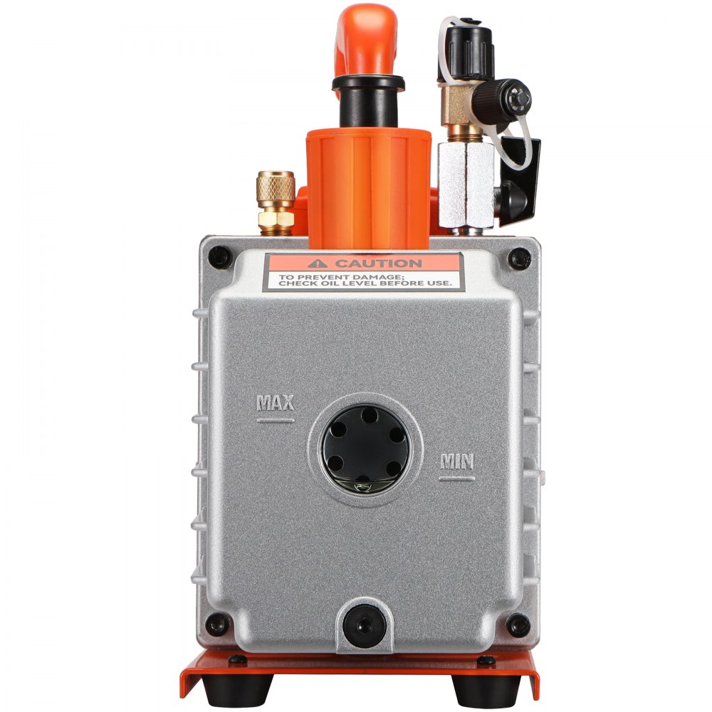 VEVOR Pompa per Vuoto Rotativa a Palette 375 W Pompa per Vuoto per Aria Condizionata a 2 Stadi, 9,3 kg 142 L/min 115 V per Riparazione HVAC, Manutenzione della Refrigerazione, Degasaggio della Resina