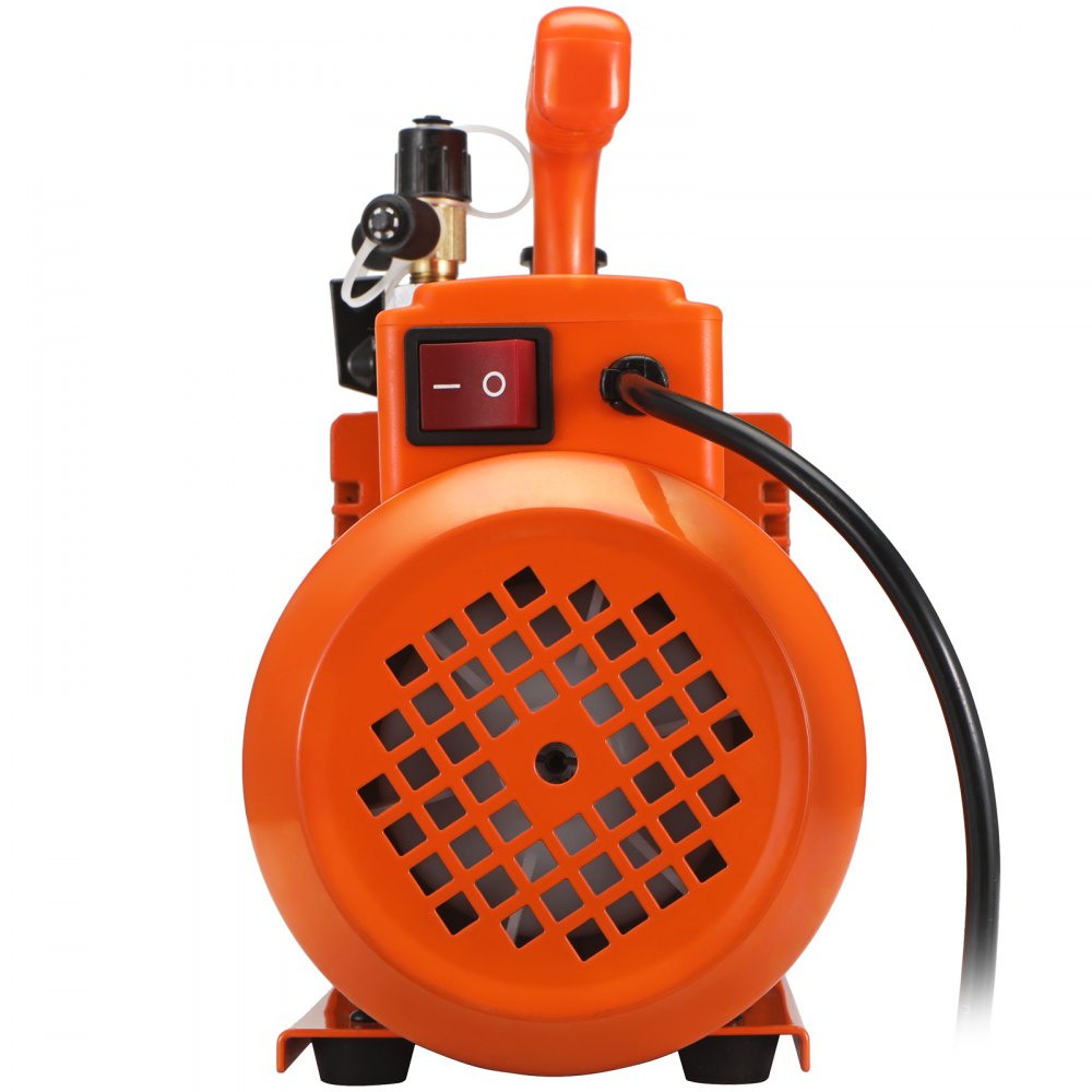VEVOR Pompa per Vuoto Rotativa a Palette 375 W Pompa per Vuoto per Aria Condizionata a 2 Stadi, 9,3 kg 142 L/min 115 V per Riparazione HVAC, Manutenzione della Refrigerazione, Degasaggio della Resina