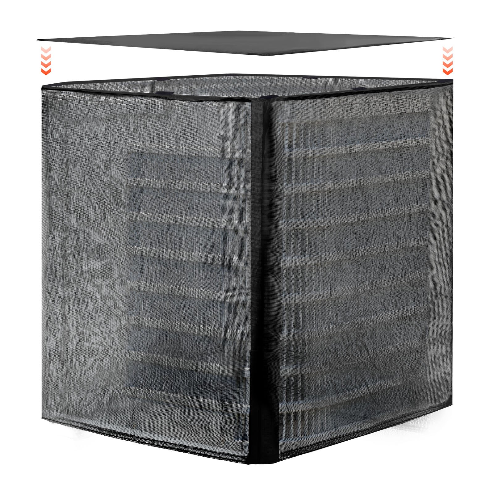 VEVOR Copertura per Aria Condizionata da Esterno 71,1x71,1x81,2 cm, Copertura Protettiva da Detriti Pioggia per Condizionatore, Tessuto in Poliestere Rete in PVC, Misura Universale