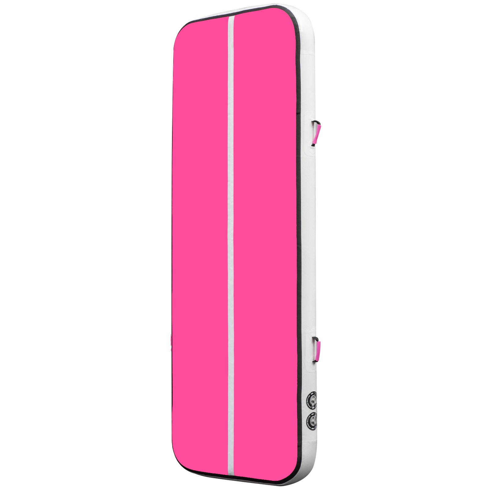 VEVOR appetino Ginnastica Stuoia di Burattatura Gonfiabile 300x100x20cm, Tappetino Fitness da Casa per Yoga, Materassino Gonfiabile Ginnastica Rosso Giallo Nessuna Pompa USA a Terra o in Acqua