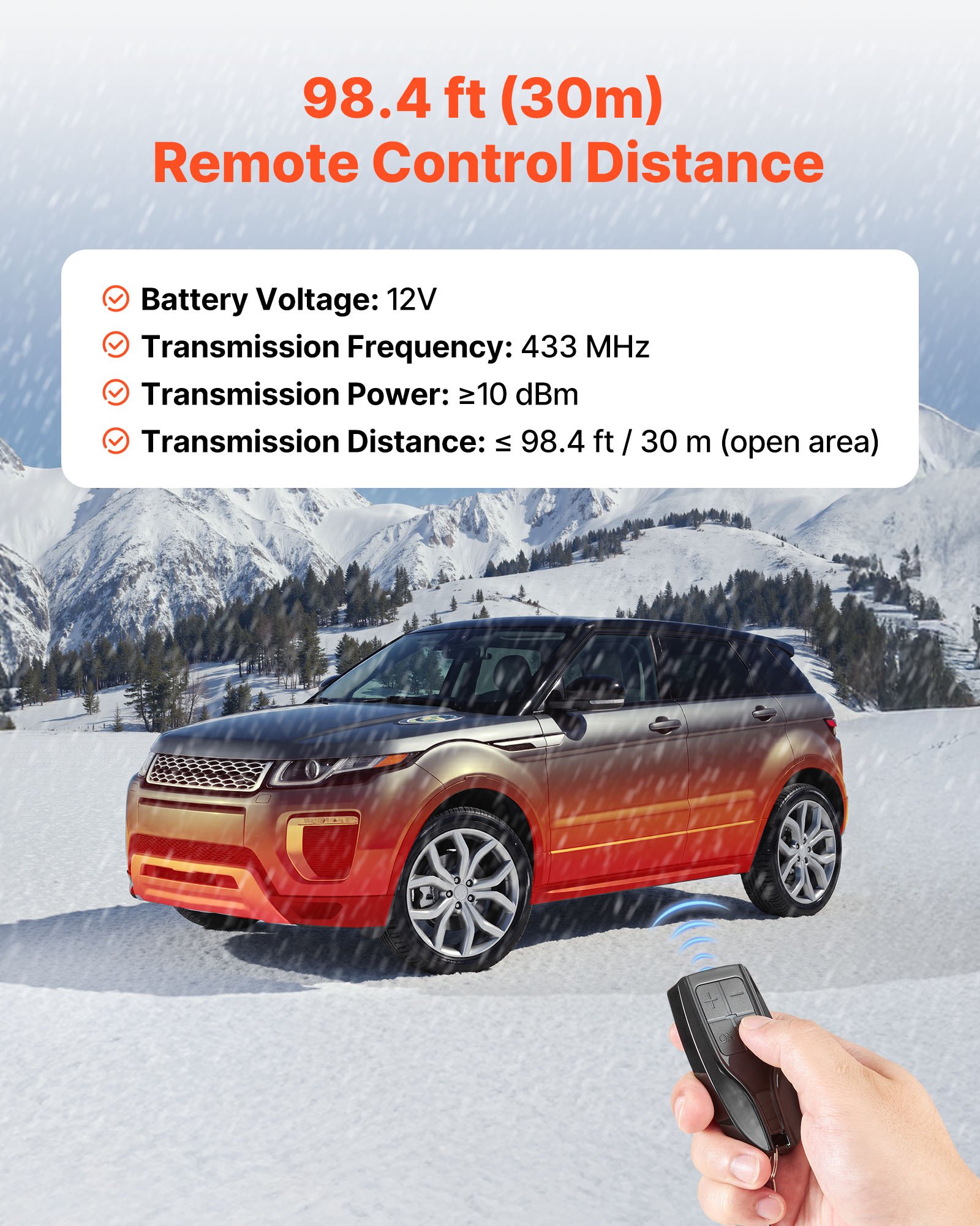 VEVOR Interruttore per Riscaldatore Diesel DC 5V, Kit Pannello di Controllo per Riscaldatore da Parcheggio da 2 kW/5 kW/8 kW, con Display LCD e Telecomando, Parte di Ricambio per Manutenzione