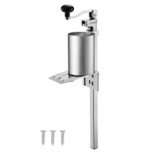 VEVOR Apriscatole Commerciale, Apriscatole Manuale in Acciaio da Tavolo per Lattine Alte Fino a 40 cm, Regolabile in Altezza con Viti, per Ristoranti e Hotel, Dimensione 235 x 100 x 660 mm