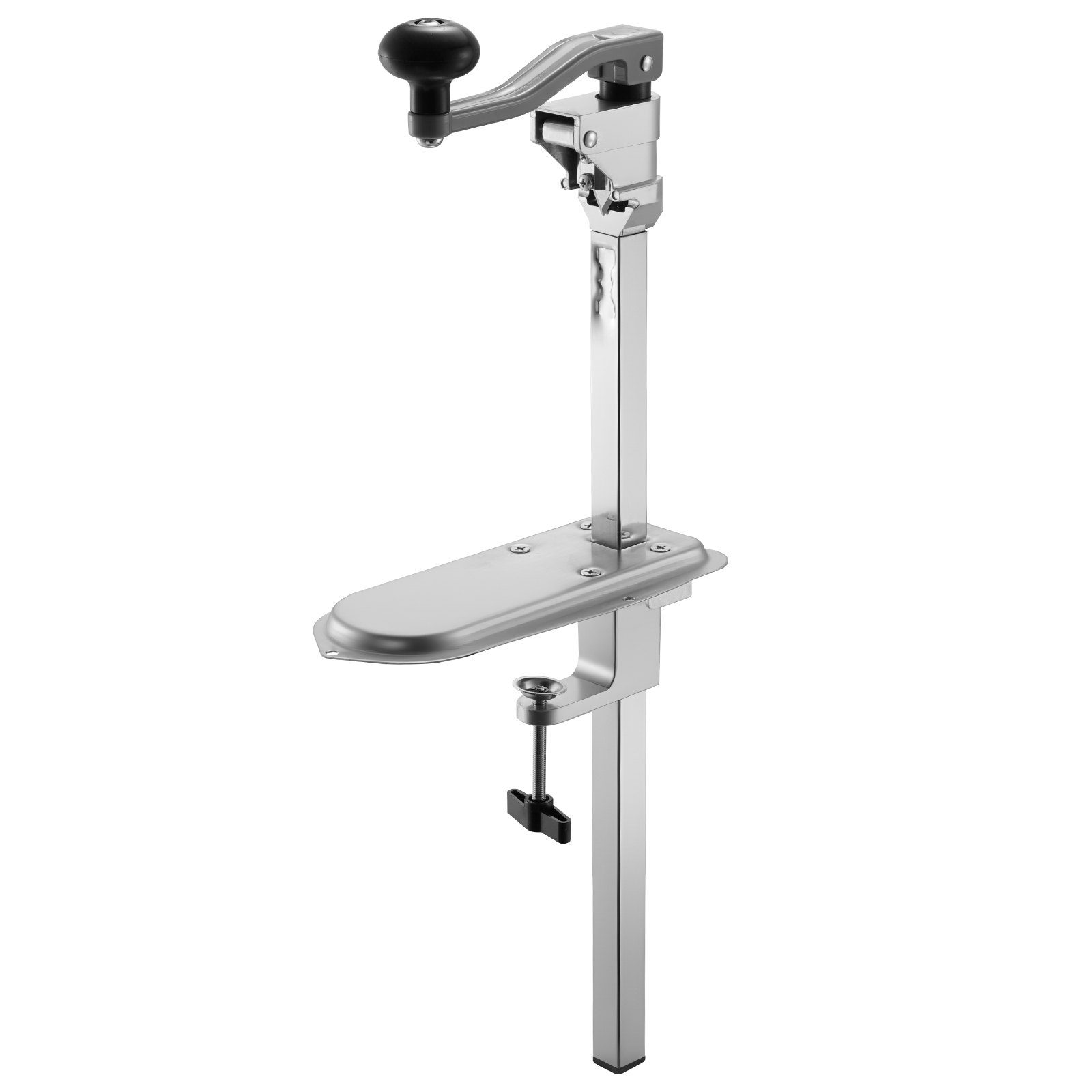 VEVOR Apriscatole Commerciale, Apriscatole Manuale in Acciaio da Tavolo per Lattine Alte Fino a 30 cm, Regolabile in Altezza con Viti e Morsetto da Tavolo, per Ristoranti e Hotel, 253 x 113 x 742 mm