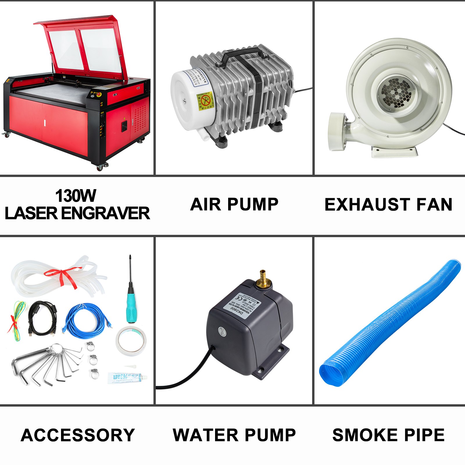 Vevor Tagliatrice Dell'incisione Della Taglierina Del Laser Di Co2 1400x900 Mm