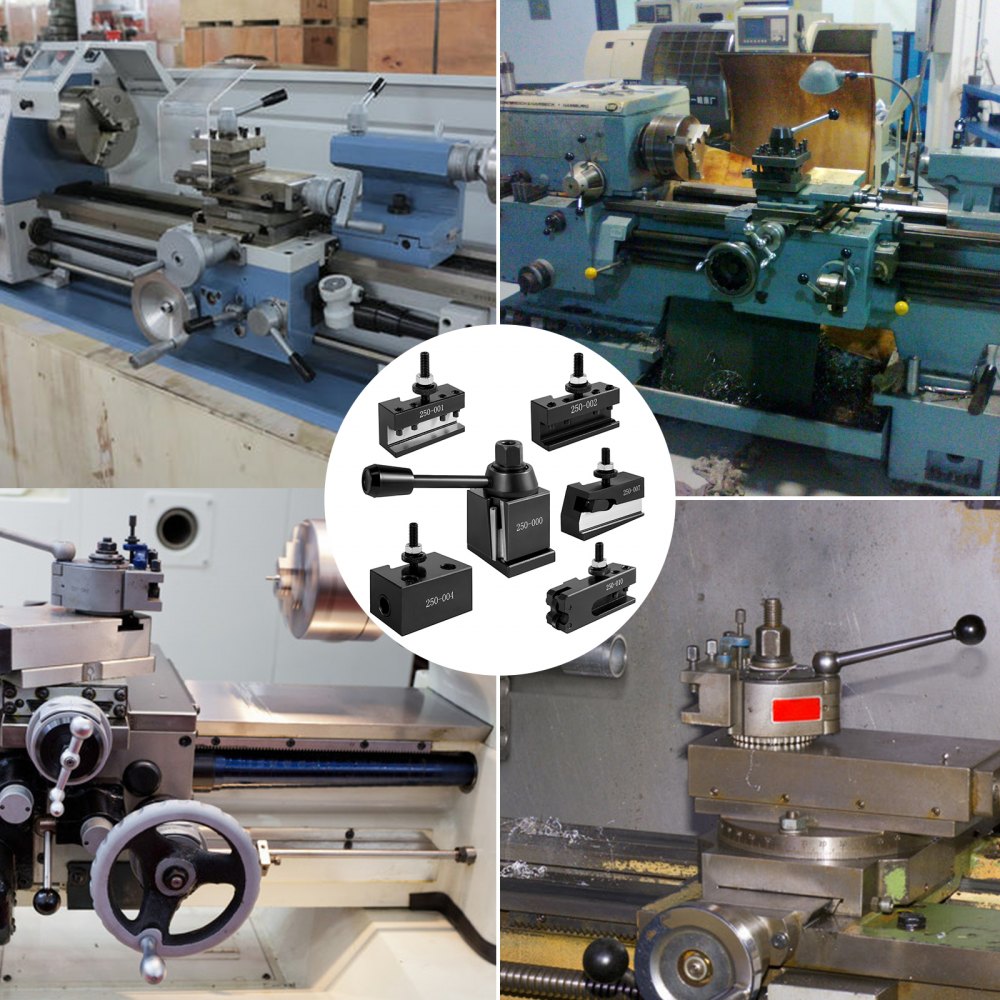 Vevor Kit Portautensili 250-000 Alta Precisione Per Torni Ordinari E Cnc Da 5 Pz