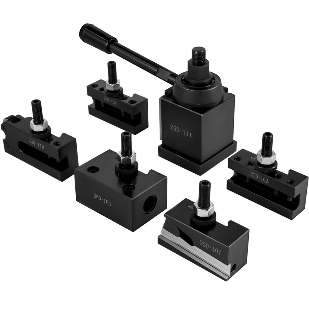 Vevor Kit Portautensili 250-111 Alta Precisione Per Torni Ordinari E Cnc Da 6 Pz