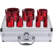 VEVOR Punta Diamantata 20-68 MM Sega a Tazza Frese A Tazza Diamantate  Set di Utensili per Taglierina per Piastrelle / Ceramica / Marmo / Taglio Porcellana