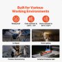 VEVOR Luce da Lavoro Sottocofano 1250 LM Luce da lavoro Ricaricabile da 6000 mAh