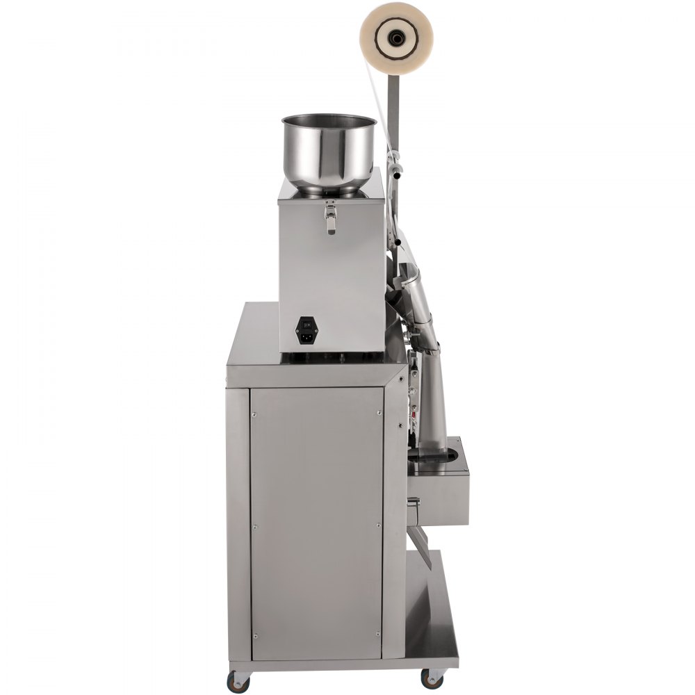 VEVOR Confezionatrice Volumetrico per Polveri da 1-200g, Riempitrice per Alimenti 220V 120W, Macchina Mobile per Imballatrice Particelle Controllo del Microcomputer per Poveri, Chicco e Grano