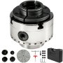 VEVOR Mandrino 4 Griffe  per Tornio 95mm/3,75pollici Mandrino Autocentrante per Tornio Legno Set di Accessori Mandrino