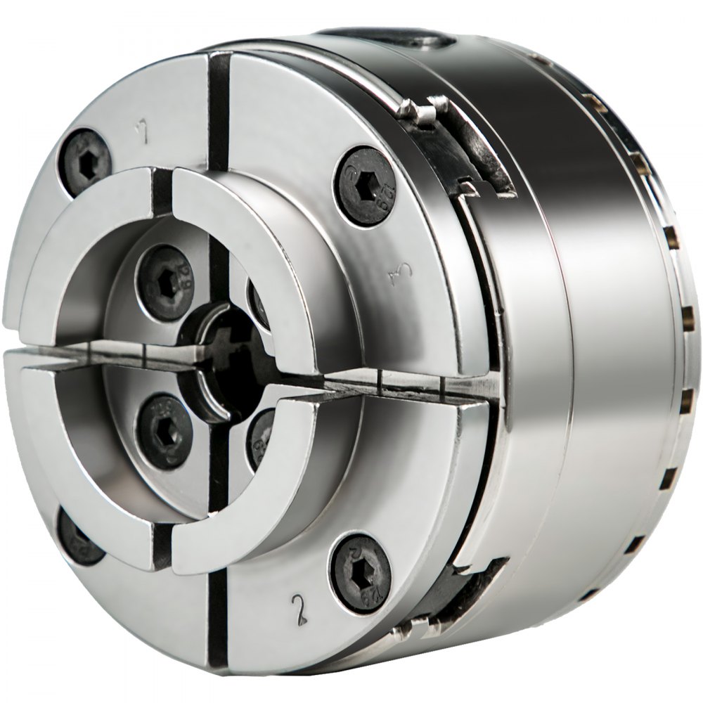 VEVOR Mandrino 4 Griffe per Tornio 100mm/4pollici Mandrino Autocentrante per Tornio Legno Set di Accessori Mandrino