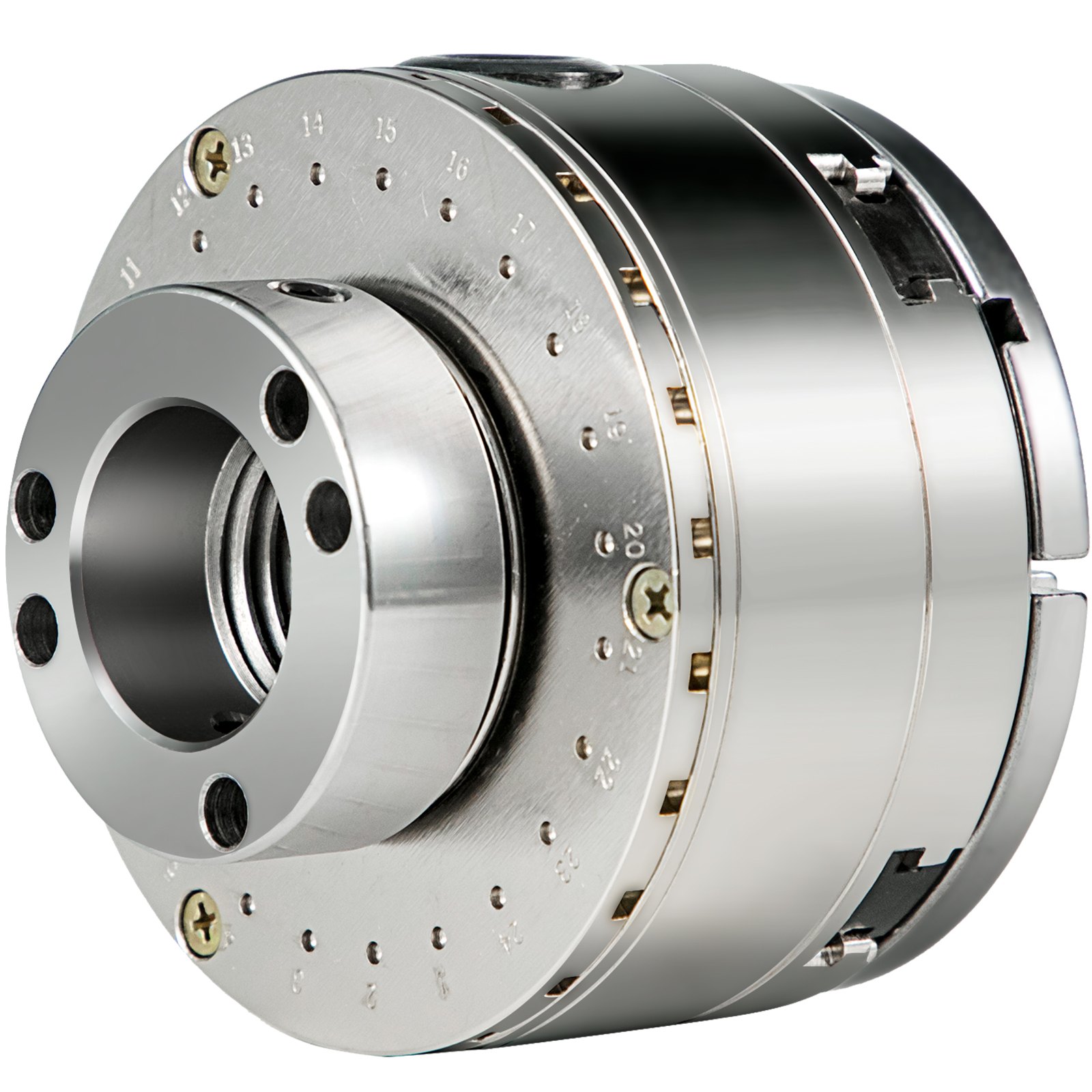 VEVOR Mandrino 4 Griffe per Tornio 100mm/4pollici Mandrino Autocentrante per Tornio Legno Set di Accessori Mandrino