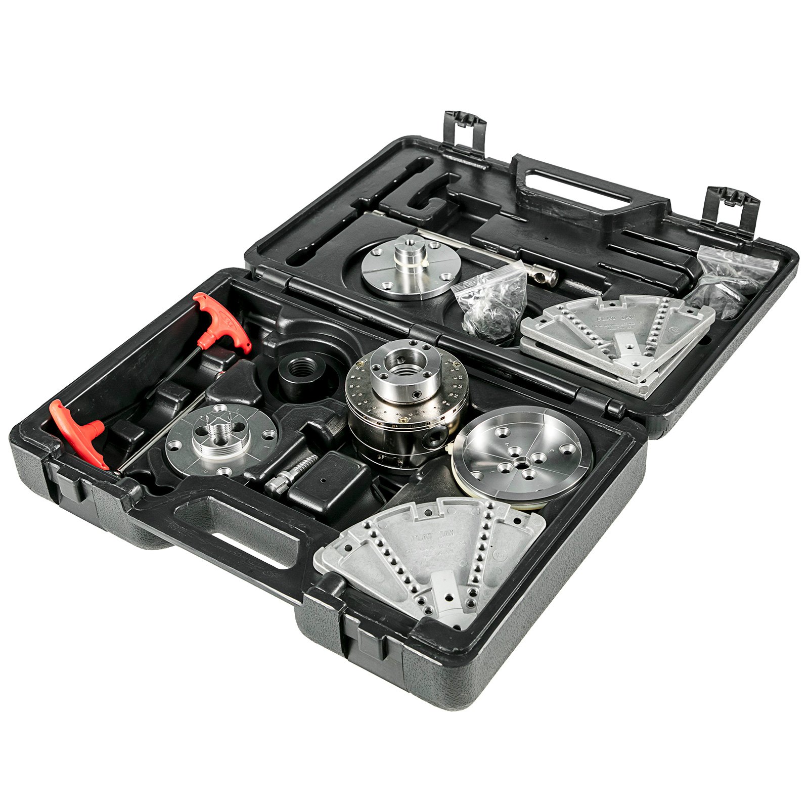 VEVOR Mandrino 4 Griffe per Tornio 100mm/4pollici Mandrino Autocentrante per Tornio Legno Set di Accessori Mandrino