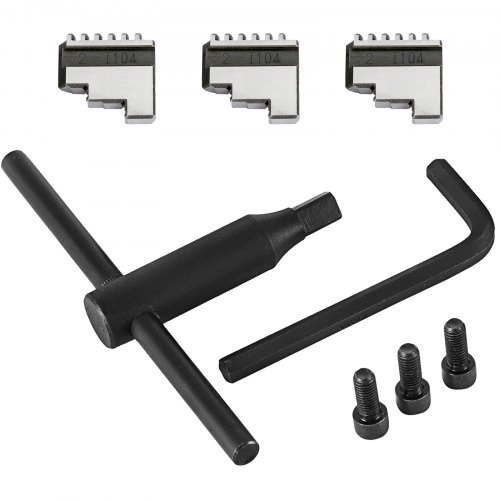 VEVOR Mandrino per Tornio, K11-100 Precisione 0,05 mm Diametro 100 mm Mandrino Autocentrante del Tornio in Acciaio Temprato per Una Varietà di Torni Generici, Torni CNC Economici e Rettificatrici