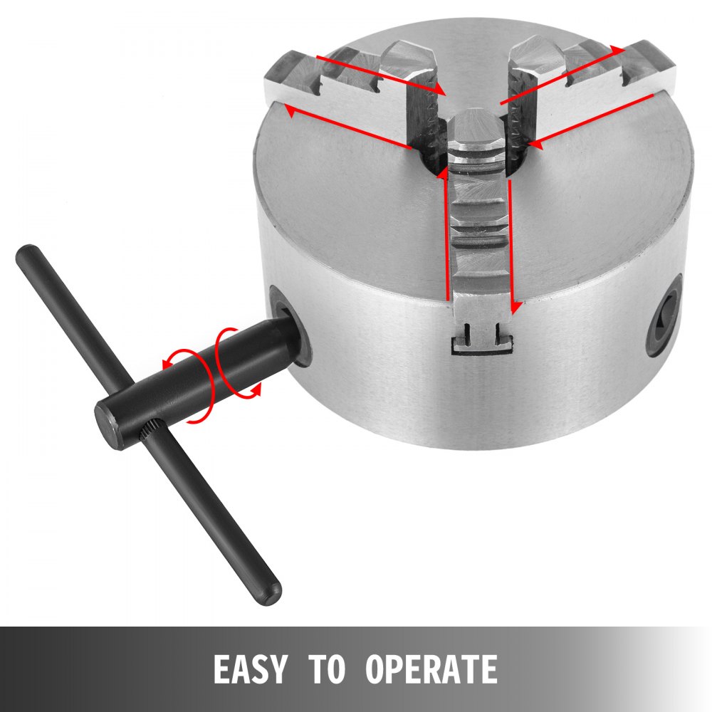 K11-130 Mandrino Per Tornio Mandrino Autocentrante 3+3 Griffe ø 130 Mm Cnc