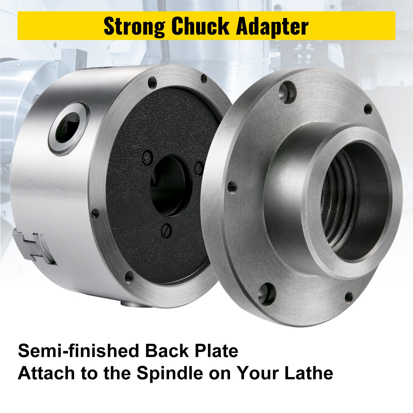 Vevor Accessorio Morsetto Mandrino A 3 Ganasce Mandrino Autocentrante Per Tornio