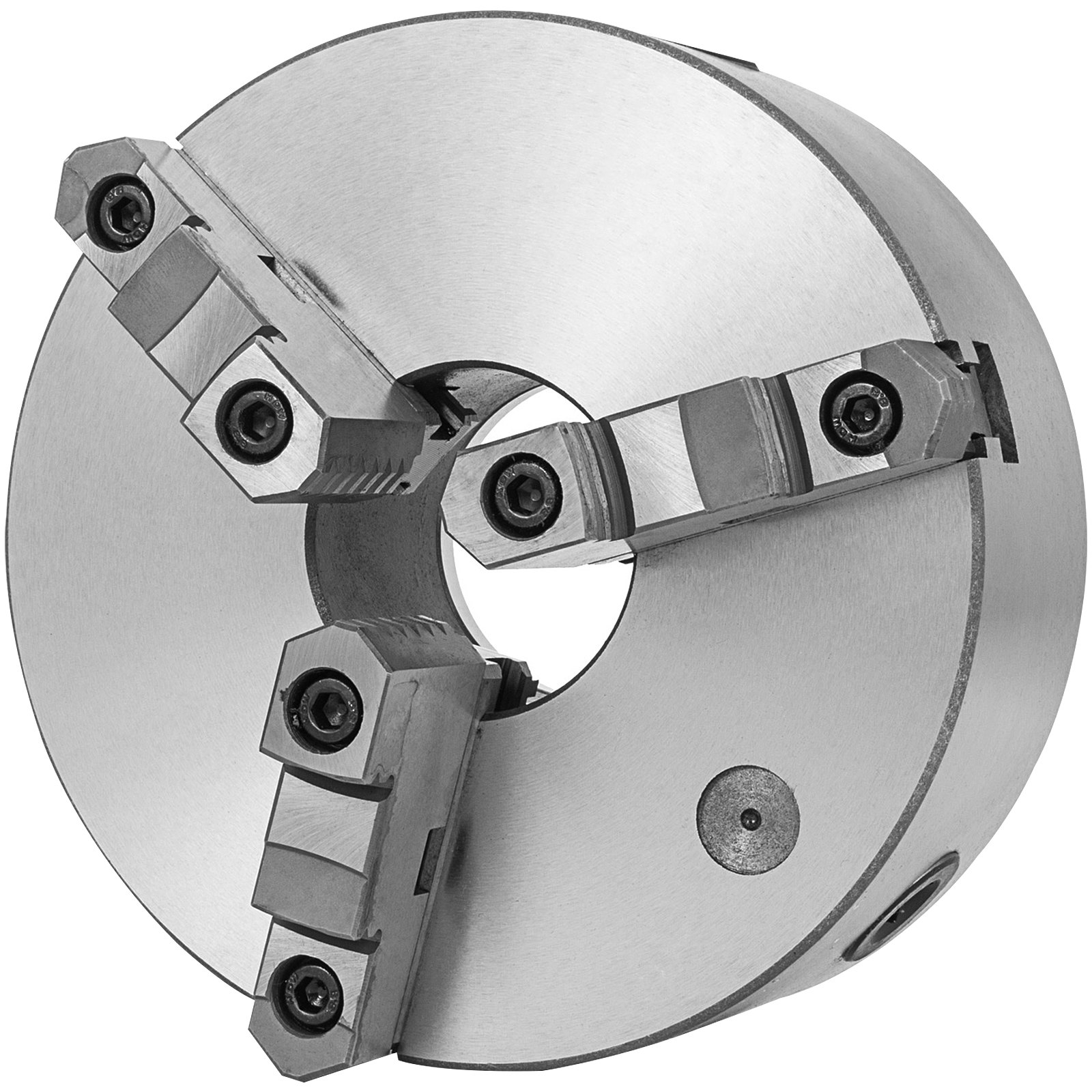 VEVOR Mandrino per tornio K11-200 a 3 griffe, mandrino autocentrante con griffe in acciaio temprato, rettifica interna ed esterna per tornio, trapano e fresatrice