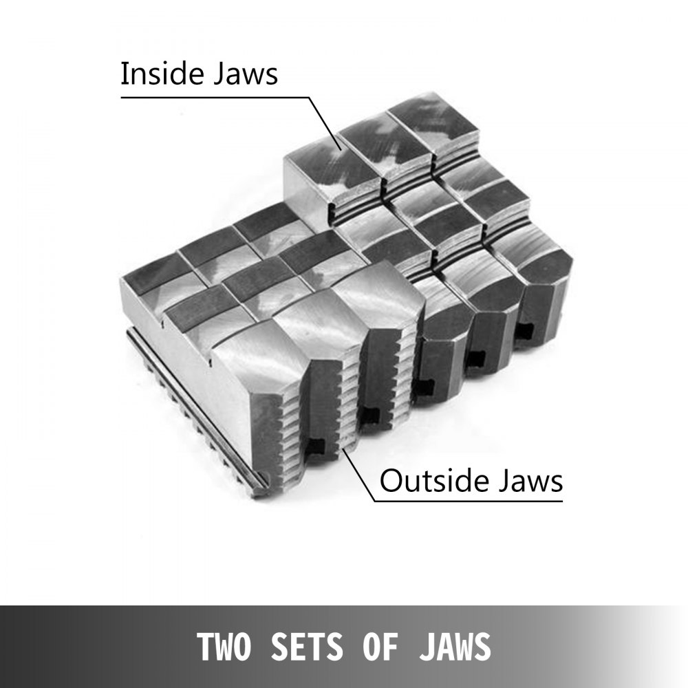 Mandrino Per Tornio Autocentrante A 3 Ganasce Da 80 Mm K11-80 Reversibile