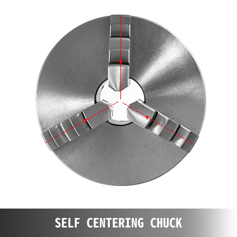 Mandrino Per Tornio Autocentrante A 3 Ganasce Da 80 Mm K11-80 Reversibile