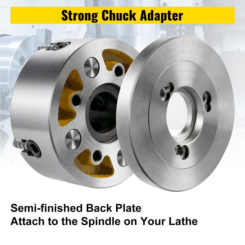 Vevor Mandrino Tornio 160mm Autocentrante A 4 Griffe Fresatura Di Rettificatrici