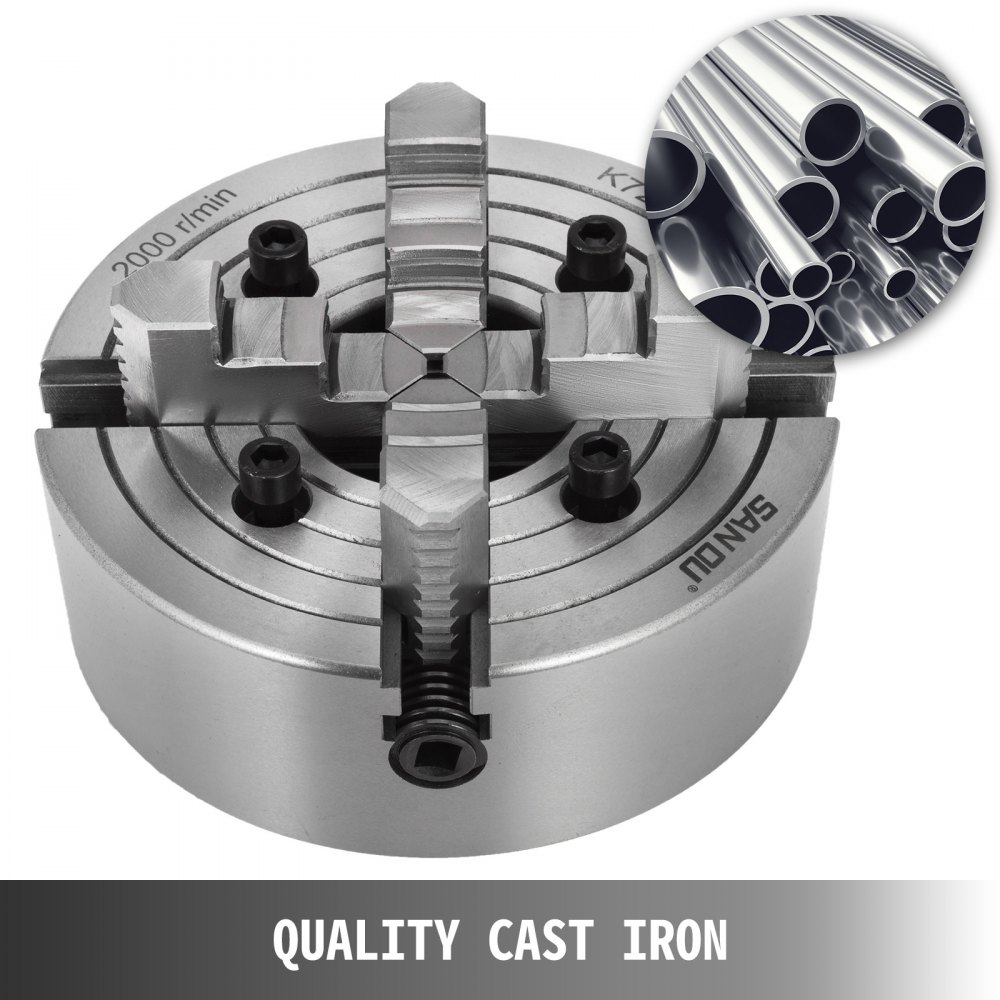 200 Mm autocentrante Per Tornio con 4 Griffe con Ganascia Reversibile K72-200