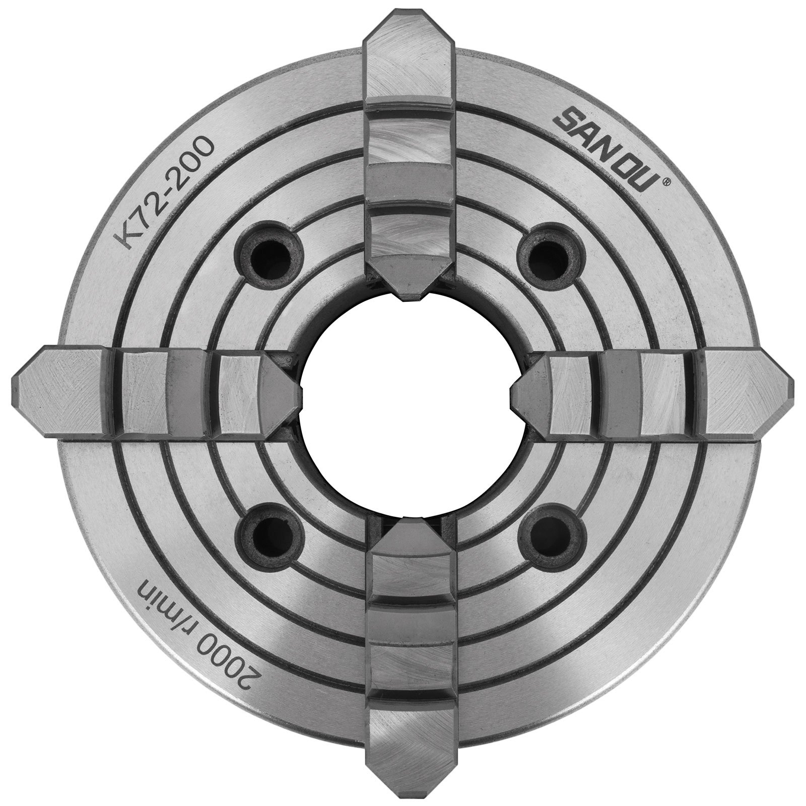 200 Mm autocentrante Per Tornio con 4 Griffe con Ganascia Reversibile K72-200
