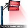 Asciugatrice Infrarossi Lampada Per Asciugatura Vernice 2200w Display Digitale