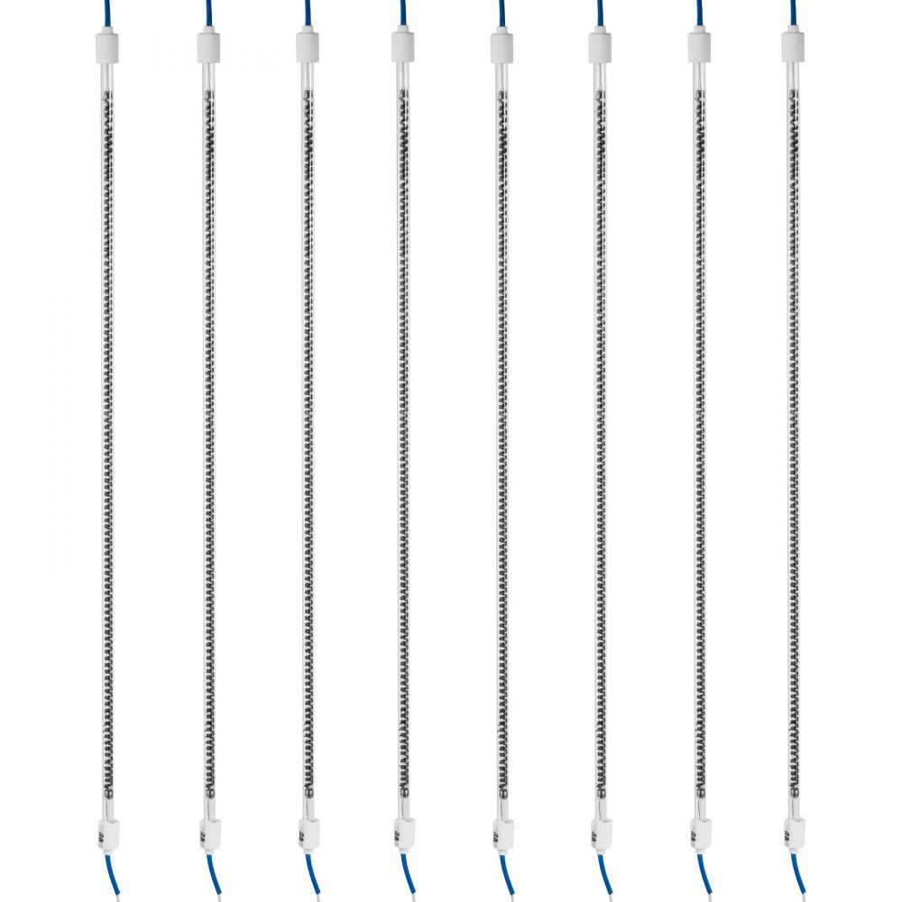 Lampada Essiccatore Infrarossi Per Carrozzeria 3kw 220v 8 Pezzi Riscaldamento