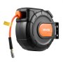 VEVOR Avvolgitubo per Aria Compressa Retrattile, Tubo Flessibile in PVC da 20 m x 9,5 mm, Massimo 300 PSI, con Riavvolgimento Automatico e Cavo da 2 m, Montaggio a Parete Girevole per Garage