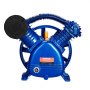 VEVOR Testa Pompa del Compressore d'Aria Potenza 5,5 HP Testa della Pompa a Pistone del Compressore d'Aria 2 Cilindri Lubrificata a Olio Testa Pompa Tipo V Pressione Massima 185 PSI Flusso 162L/min