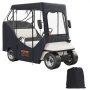 VEVOR Copertura per Carrello da Golf, Copertura per Carrello da Golf in Poliestere 600D con Finestre Trasparenti su 4 Lati, Coperture per Auto 4 Passeggeri, Copertura per Carrello Esterno Antipolvere