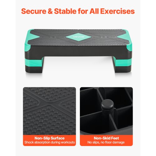 Step Per Aerobica Regolabile – Altezza Personalizzabile, Superficie Antiscivolo, Per Casa E Palestra