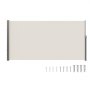 VEVOR Tenda Laterale Retrattile, Schermo Privacy Esterno Giardino Balcone Terrazza 180x350 cm, Frangivista Retrattile Poliestere 180g Impermeabile, UV30+ Paravento Divisorio per Cortile Balcone Beige