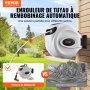 VEVOR Avvolgitubo Automatico per l'Irrigazione Lunghezza Bloccabile 20m Diametro Tubo 12mm, Rullo Avvolgitubo Automatico Retrattile Fissaggio a Parete Girevole 180° da Giardino Orto Pulizia Domestica