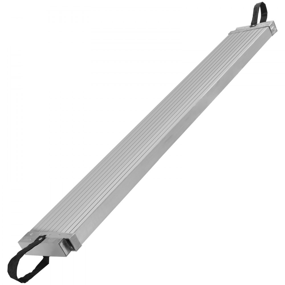 VEVOR Asse da Lavoro Telescopica in Alluminio 2743,2-4572 mm Asse per Impalcature in Alluminio, Capacità 227 kg Larghezza 317,5 mm con Accessorio Scaletta per Impalcature con Piattaforma Antiscivolo