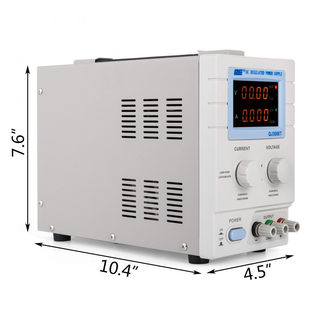 Alimentatore Da Banco Qj3005t 30v 0 - 5a Display Digitale Dc Power Supply
