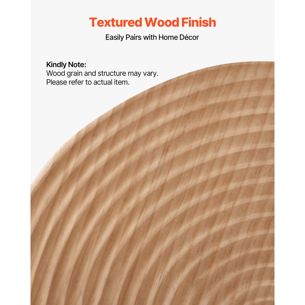 VEVOR Set di 2 Tavolini da Caffè Rotondi, Tavolo da Soggiorno Industriale da 796 mm con 1 Tavolino Laterale, Facili da Montare con Gambe in Metallo, per Ufficio, Soggiorno e Appartamento