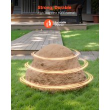 VEVOR Copertura in Finta Roccia, Copertura per Pompa da Pozzo in Finta Roccia per Esterni, Masso Artificiale Resistente alle Intemperie per l'Arredo di Giardino Cortile, Marrone Sabbia, Taglia M