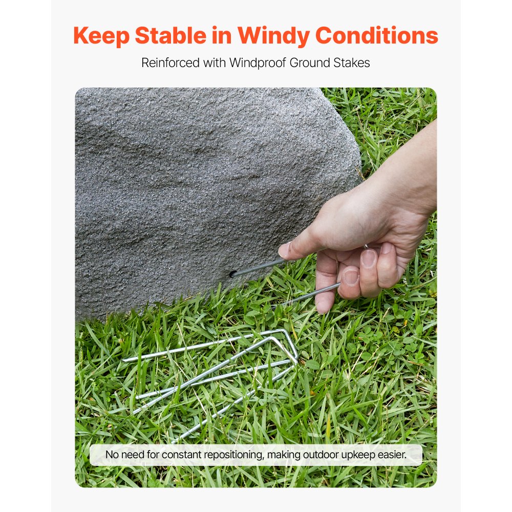 VEVOR Copertura in Finta Roccia, Copertura per Pompa da Pozzo in Finta Roccia per Esterni, Artificiale Pietra da Giardino Decorazione, per l'Arredo di Giardino Cortile, Grigio Scuro, Taglia Media