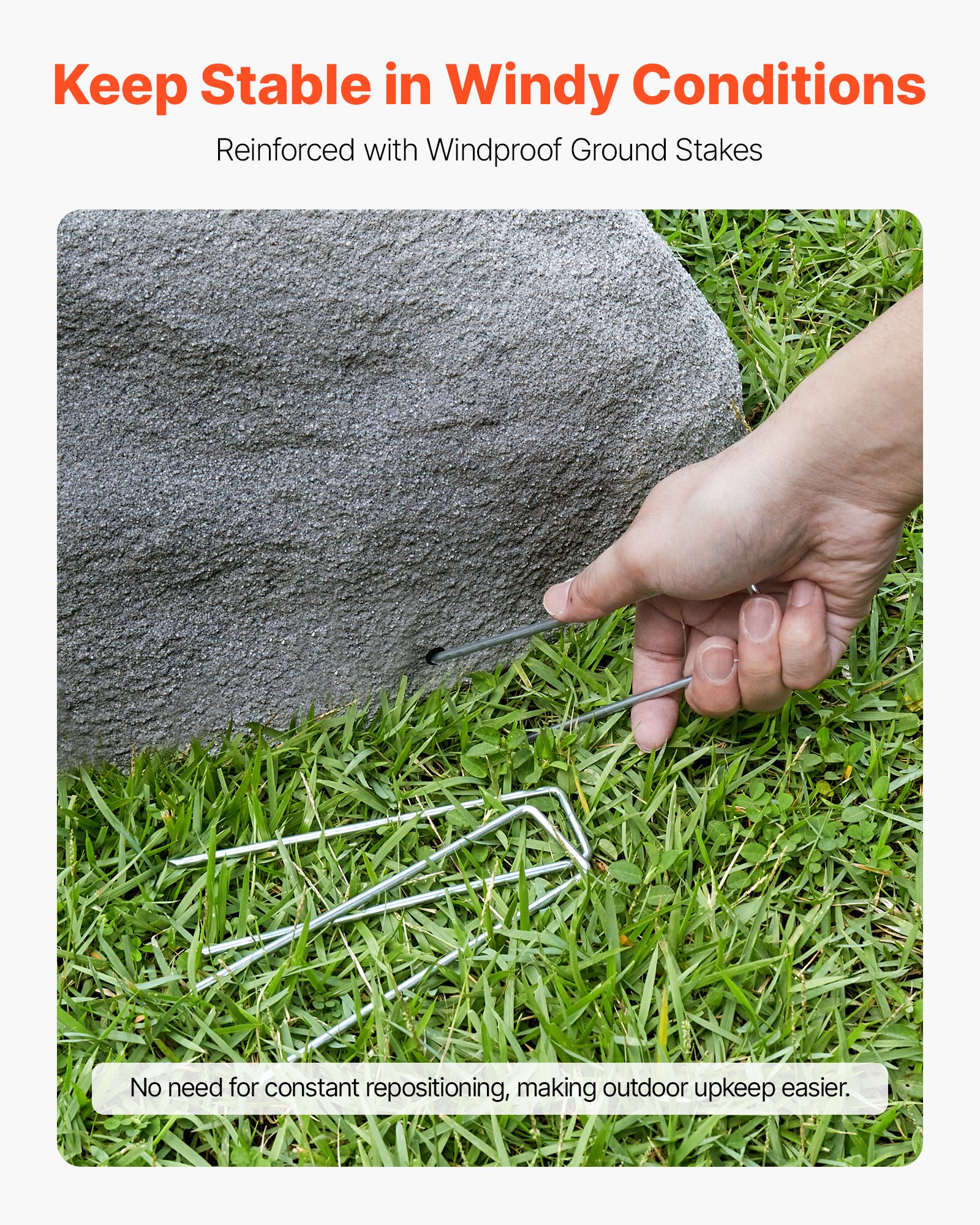 VEVOR Copertura in Finta Roccia, Copertura per Pompa da Pozzo in Finta Roccia per Esterni, Artificiale Pietra da Giardino Decorazione, per l'Arredo di Giardino Cortile, Grigio Scuro, Taglia Media