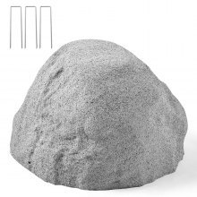 VEVOR Copertura in Finta Roccia, Copertura per Pompa da Pozzo in Finta Roccia per Esterni, Masso Artificiale Resistente alle Intemperie per l'Arredo di Giardino Cortile, Grigio, Taglia Piccola
